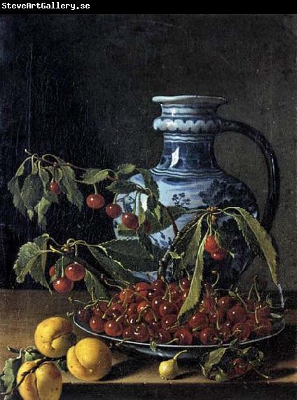 MELeNDEZ, Luis Still-Life with Fruit and a Jar